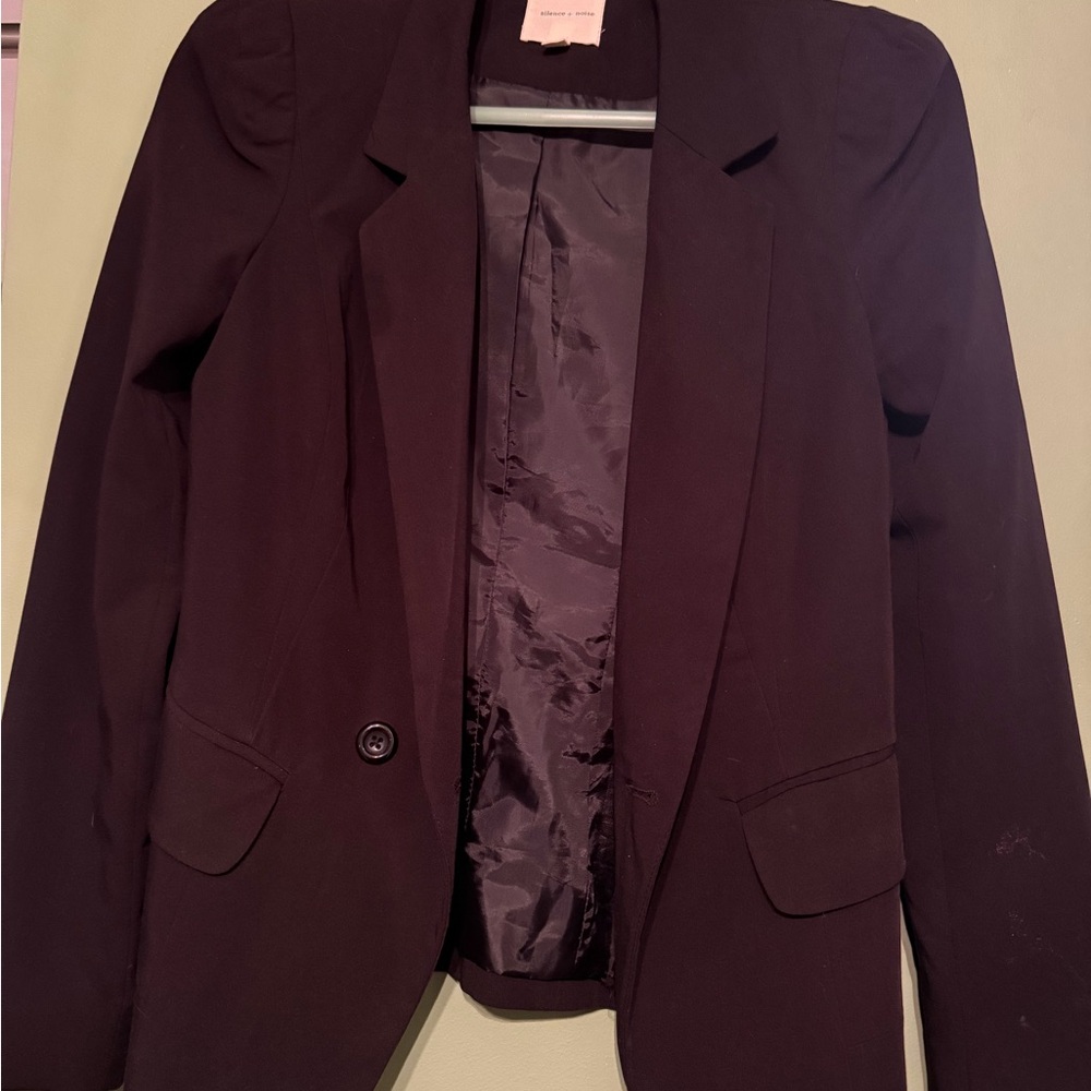 Silence + Noise Classic Black Blazer
